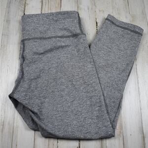 Y2K Lululemon Capri Cropped Leggings Low Rise Heather Gray Activewear Gym FLAWED
